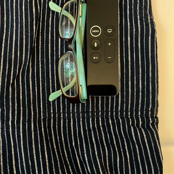 Old Navy Blue Striped Jumpsuit with Pockets - Picture 6 of 10